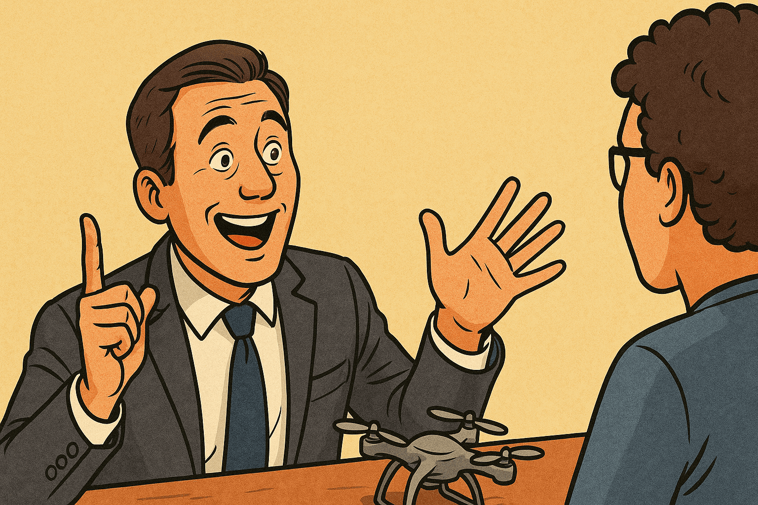 Business owner feeling good